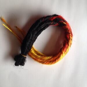 5 Flame Fire Dreads Dreadlocks Hair Extensions